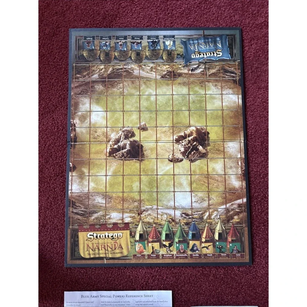 Stratego Chronicles Of Narnia Edition Game by Milton Bradley COMPLETE 2005(Read)